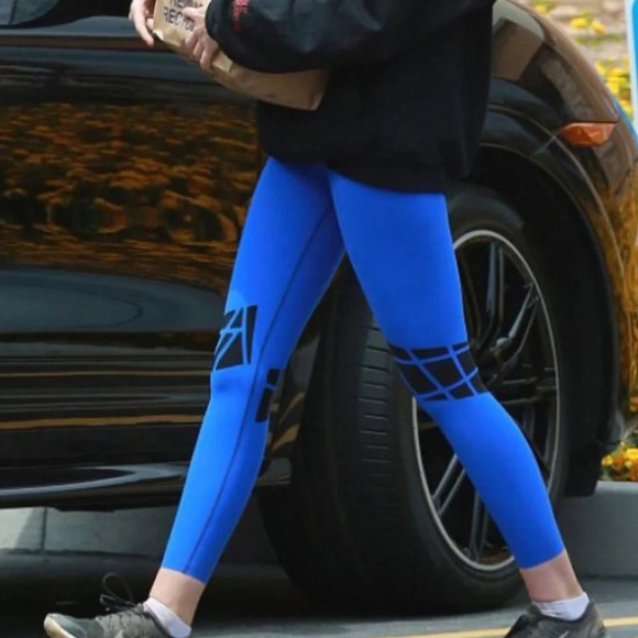 Ultracor Blue Pull On Athletic Leggings - Picture 1 of 7